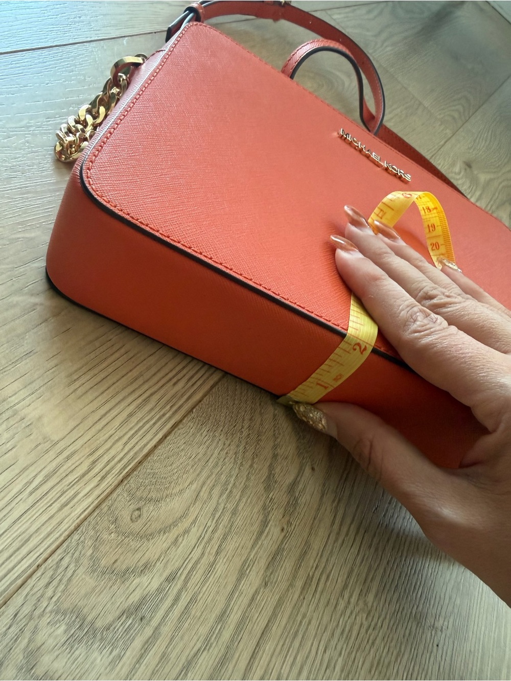Michael Kors Genuine | Brand New| Saffiano Leather Cossbody bag | Coral Orange 🧡 - Picture 12 of 14